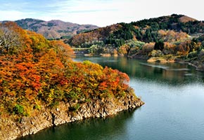 月山湖大噴水